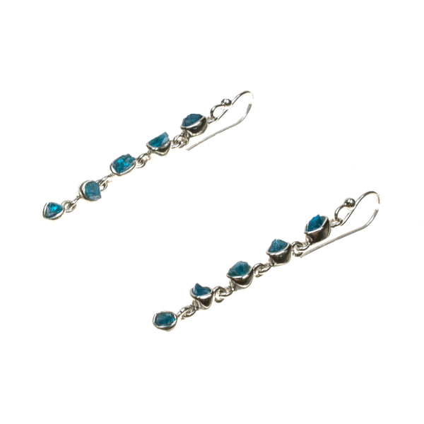 Sterling Silver Apatite Drop Dangle Earrings