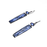Sterling Silver Kyanite Bar Dangle Earrings