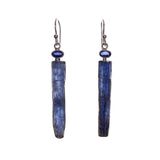 Sterling Silver Kyanite Bar Dangle Earrings