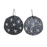 Oxidized Sterling Silver Starry Night Earrings