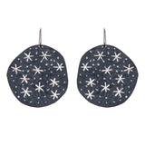 Oxidized Sterling Silver Starry Night Earrings