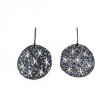 Oxidized Sterling Silver Starry Night Earrings