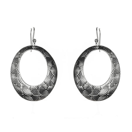 SS CZ Oval and Pear Huggie Earrings