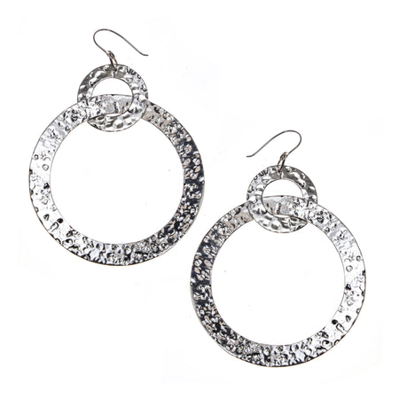 SS 55mm Flat Hammered Hoops