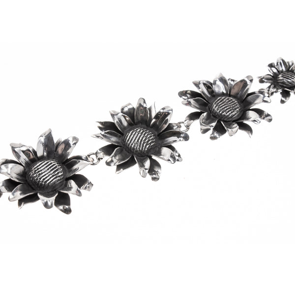 Sterling Silver Sunflower Bracelet