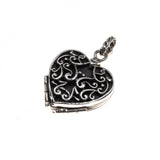 Sterling Silver Quatrefoil Heart Locket