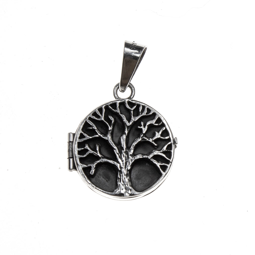 Sterling Silver Round Tree of Life Locket