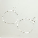 SS 55mm Flat Hammered Hoops