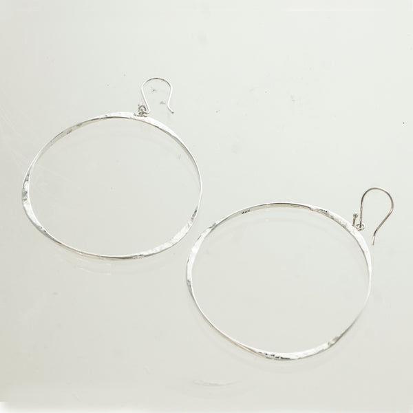 SS 55mm Flat Hammered Hoops