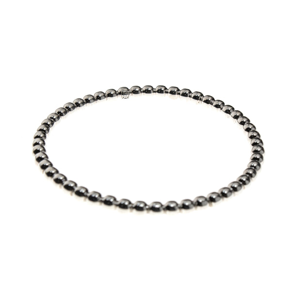 Sterling Silver Bead Bangle Bracelet