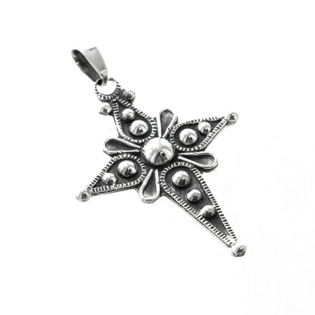 SS Dainty Dalia Filigree Flower Pendant