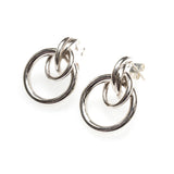 SS Gradating Circle Link Earrings