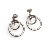 SS Gradating Circle Link Earrings