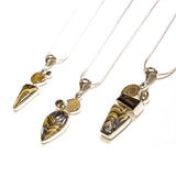 SS Ammonite, Stromatolite, Smokey Quartz, & Pyrite Necklaces
