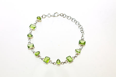 SS 14K Boulder Opal and Peridot Necklace