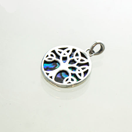 Sterling Silver 3 Abalone Fish Collar Necklace
