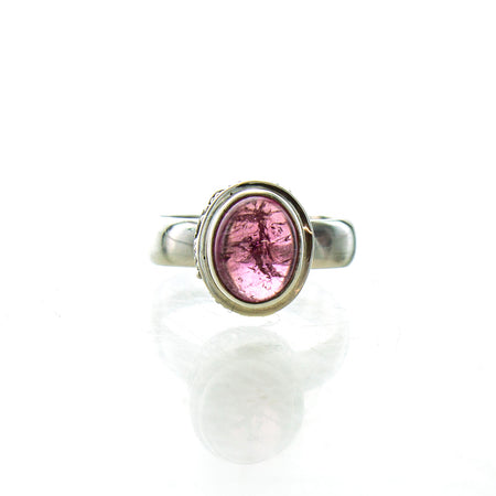 14KW Pink Tourmaline Ring