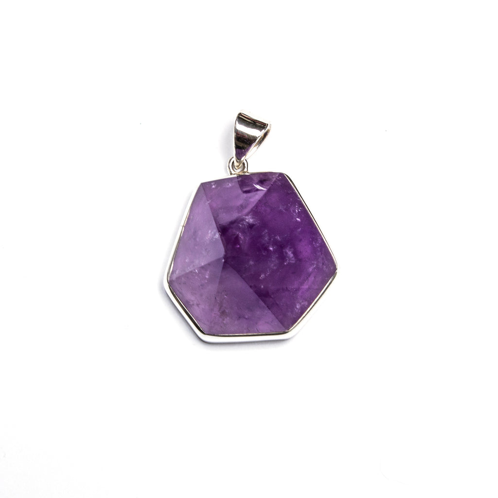 SS Amethyst Point Pendant