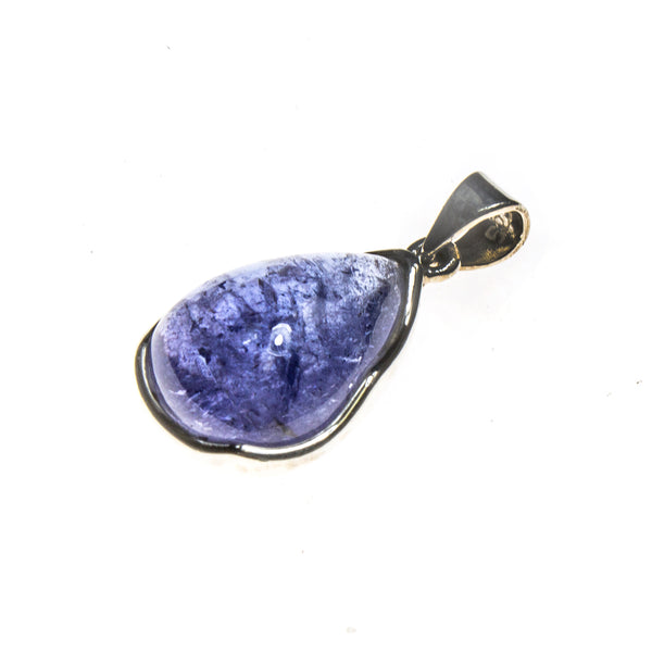 SS Tanzanite Pear Cabochon Pendant