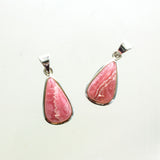 SS Small Rhodochrosite Pear Pendant