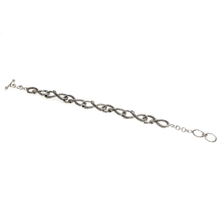 SS Leaves and Amber Berries Necklace