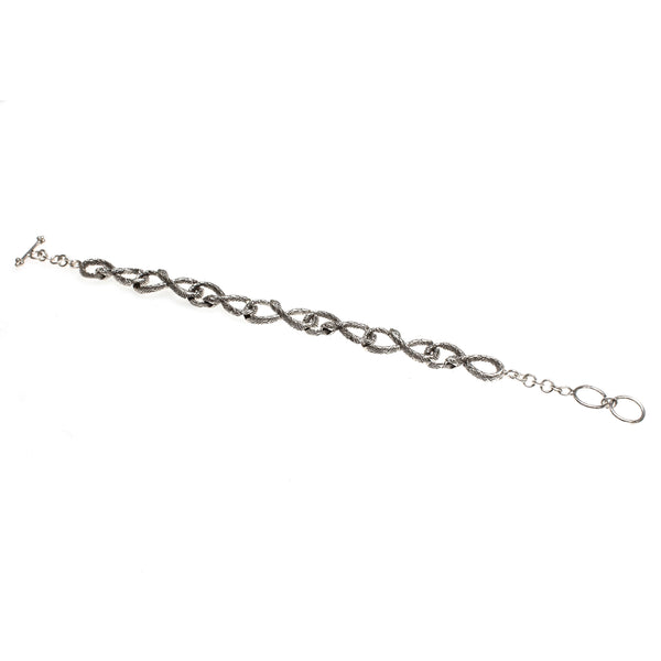 SS Ourobulos Infinity Snake Toggle Bracelet