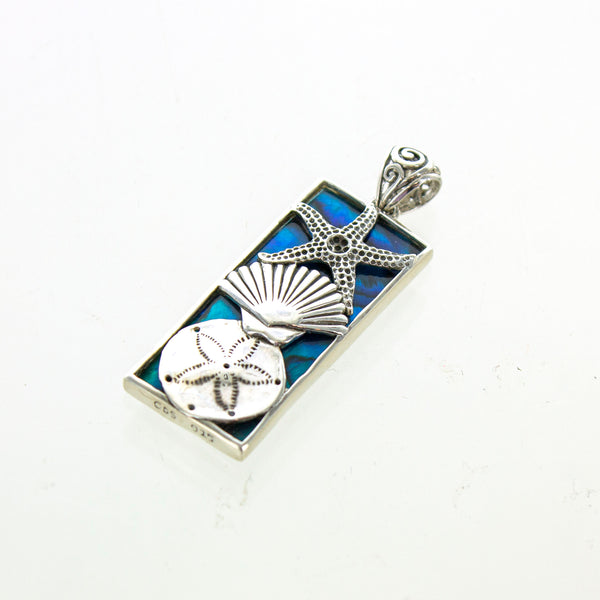 SS Abalone Beach Finds Rectangle Pendant