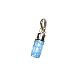 SS Aquamarine Nugget Bar Pendant