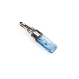 SS Aquamarine Nugget Bar Pendant