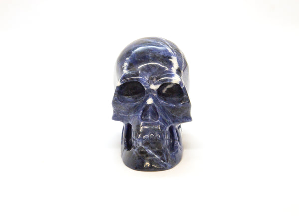 Large Lapis Carved Skull