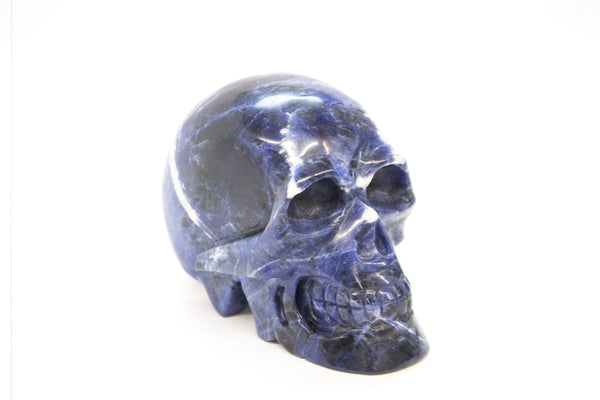 Large Lapis Carved Skull