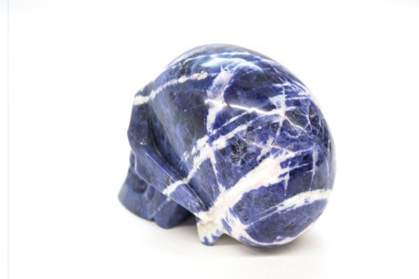 Large Lapis Carved Skull