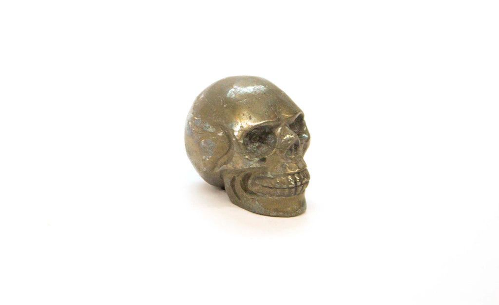 Pyrite Skull Carving (Small)