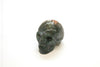 Dark Green Jasper Skull Carving