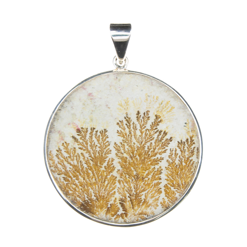 Sterling Silver Limestone Dendrite Pendant
