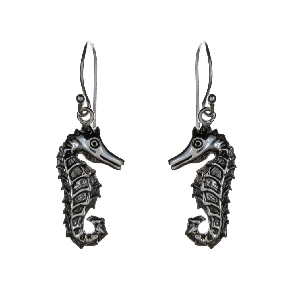Sterling Silver Seahorse Earrings