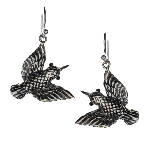 Sterling Silver Hummingbird Earrings