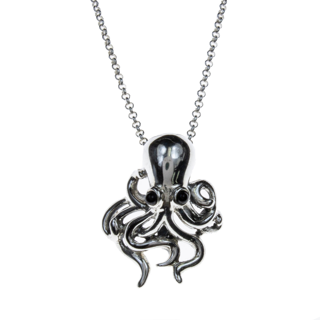 Sterling Silver Octopus Necklace