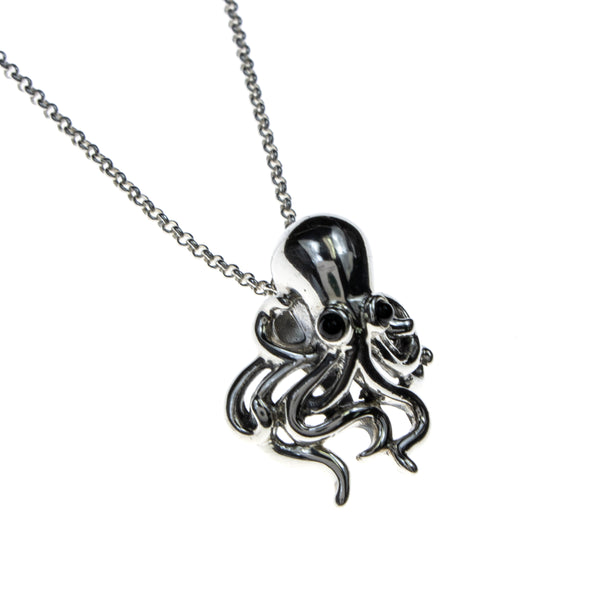 Sterling Silver Octopus Necklace