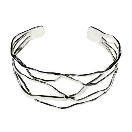 SS Rough Silicon Quartz Pronged Earrings