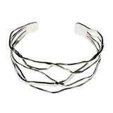 Sterling Silver Wavy Cuff Bracelet