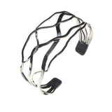 Sterling Silver Wavy Cuff Bracelet