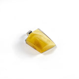 SS Butterscotch Amber Geometric Pendant