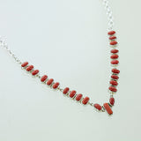 SS Stick Coral Statement Necklace