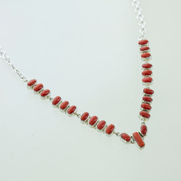 SS Stick Coral Statement Necklace
