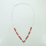 SS Stick Coral Statement Necklace