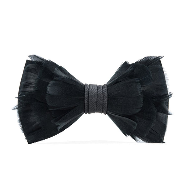 Goose Feathers Bow Tie