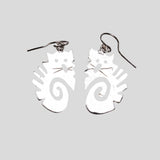 SS Scaredy Cat Spiral Earrings