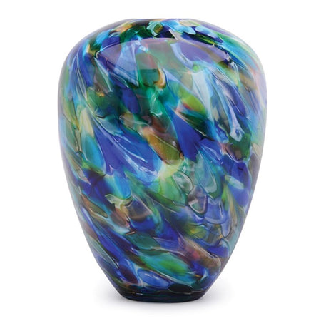 Art Glass Spider Tear Drop Vase