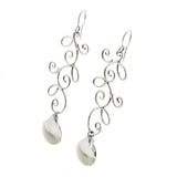 SS Branching Swirl Dangle Earrings